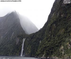 пазл Стерлинг водопад, Новая Зеландия